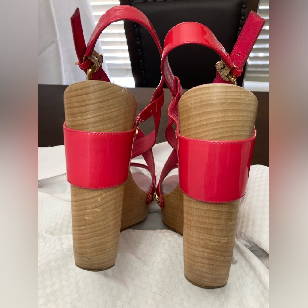 Louis Vuitton Wood Heel Wedge Sandal - Picture 6 of 11